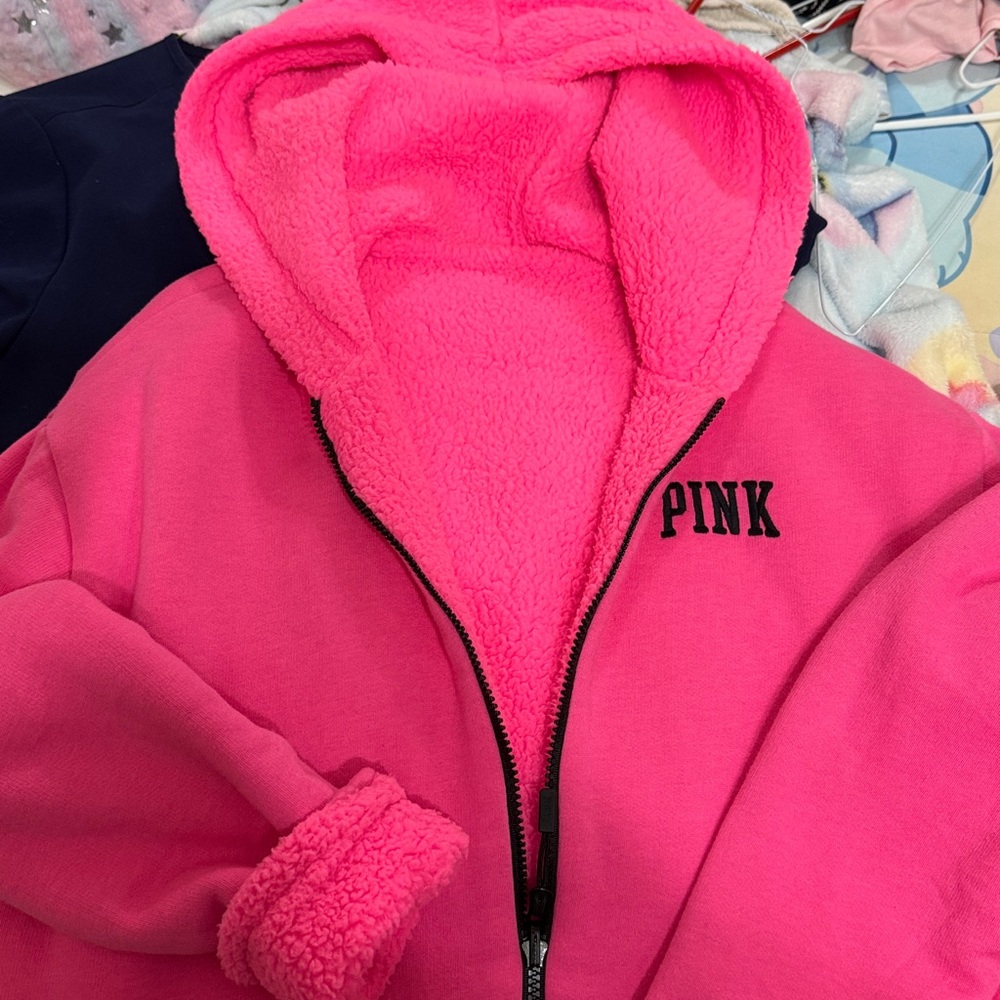 PINK Victoria's Secret Hot Pink Hoodie